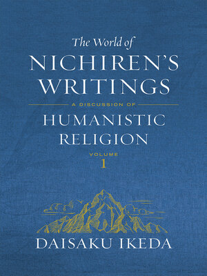 cover image of The World of Nichiren's Writings, Volume 1